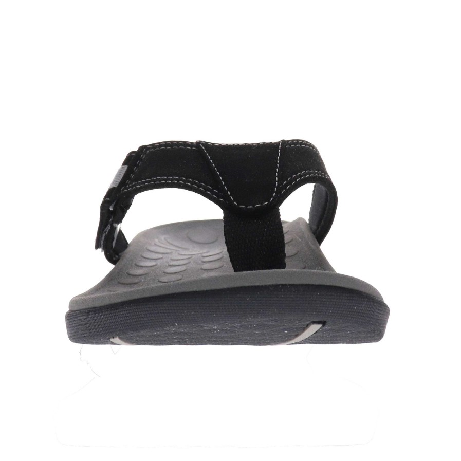 Mens Scholl Footwear | Ryder Toe Post Sandal Black/Grey